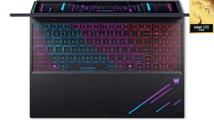 Acer Notebook Predator Helios 16 PH16-73 16" OLED, Intel U9-275HX, 64GB, F2TB, NVD5090-24, Win11P, black