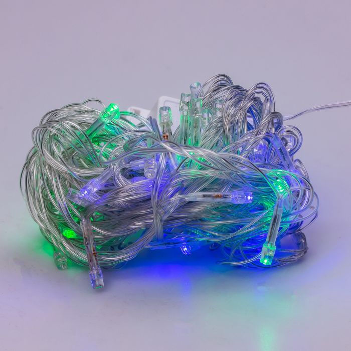 Гірлянда нитка світлодіодна GarlandoPro 50 LED 6м 8 режимов гірлянда новорічна W100LEDML