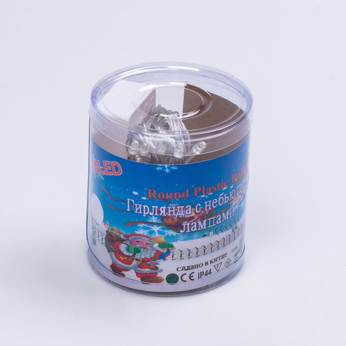 Гірлянда нитка світлодіодна GarlandoPro 50 LED 6м 8 режимов гірлянда новорічна Білий W100LEDW