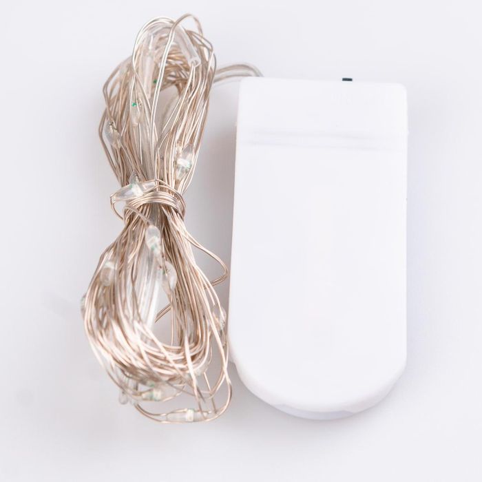 Гірлянда світлодіодна на батарейках GarlandoPro 30LED 3м мідний дріт гірлянди роса Синій 1733018BL