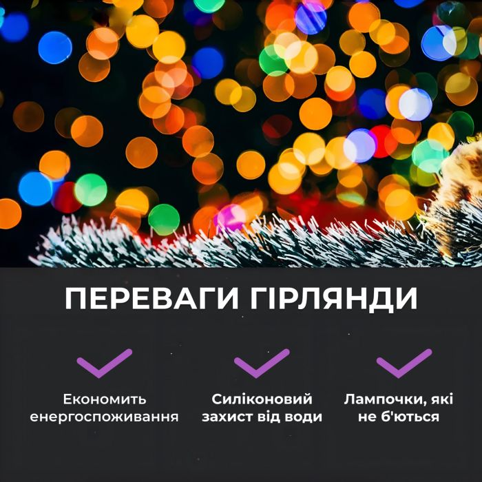 Гірлянда роса на пульті 100 метрів на 1000 led світлодіодів крапля на білому дроті мультиколор 1000L100MWML