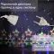 Гірлянда штора 3х0,9 м сніжинка зірка на 145 LED лампочок світлодіодна 10 шт 1733065ML