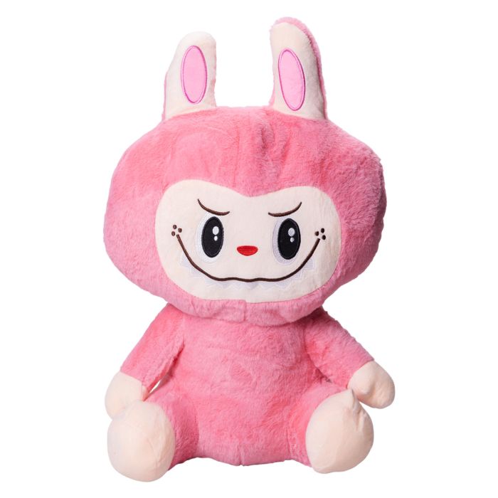 М'яка іграшка-плед, подушка 3 в 1 Лабубу 50 см Червоний ТМ COLORFUL HOME LAB2R