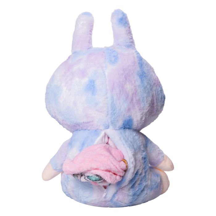 М'яка іграшка-плед, подушка 3 в 1 Лабубу 50 см Синій ТМ COLORFUL HOME LAB1BL