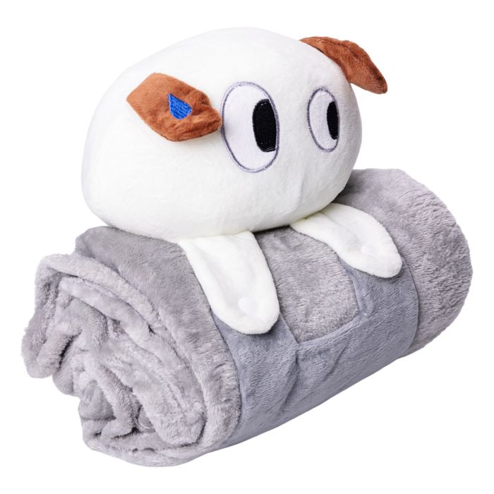 М'яка іграшка-плед Собачка 120×160 (см) 2 в 1 Сірий Colorful Home 5616-68G