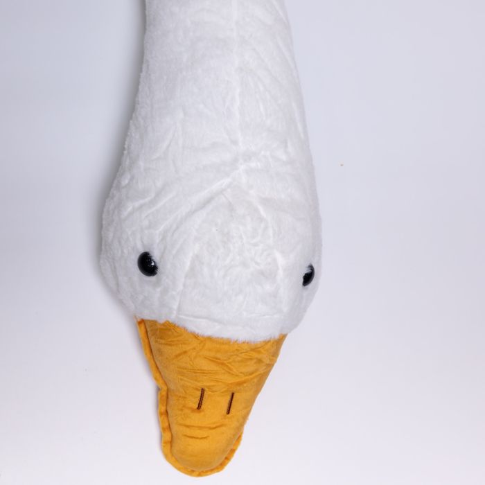 М'яка іграшка-подушка з пледом усередині Гусак-обіймусь 135 (см) іграшка плед 3 в 1 дитячий плюшевий плед Білий 520-6W