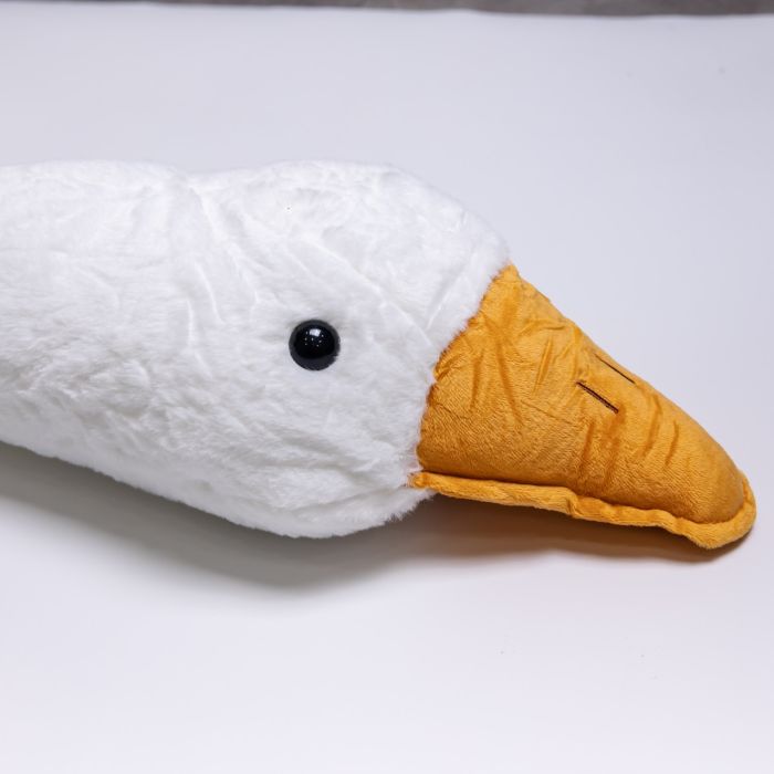 М'яка іграшка-подушка з пледом усередині Гусак-обіймусь 135 (см) іграшка плед 3 в 1 дитячий плюшевий плед Білий 520-6W