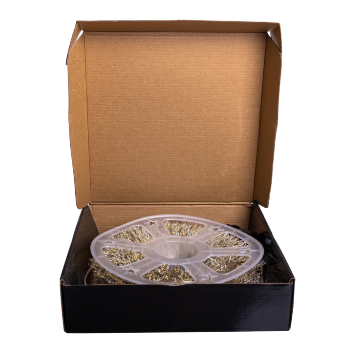 Новорічна гірлянда кімнатна роса Хвойна лапа 50 м 1500 LED білий провід Мультиколор D1500L50MWML