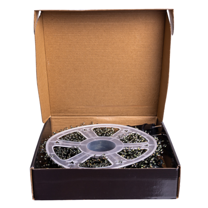 Новорічна гірлянда кімнатна роса Хвойна лапа 50 м 1500 LED зелений провід Мультиколор D1500L50MGML