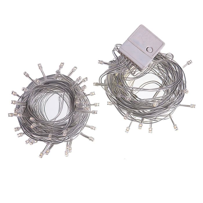 Новорічна гірлянда штора 2х2 м 80 LED кімнатна білий провід Жовтий ZWM2280LEDY