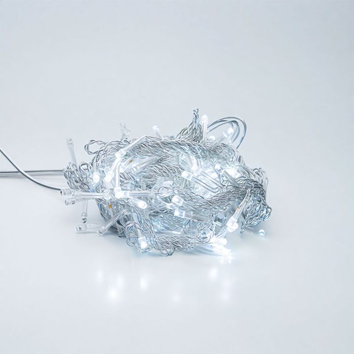 Новорічна гірлянда штора 2х2 м 80 LED кімнатна білий провід Білий ZWM2280LEDW